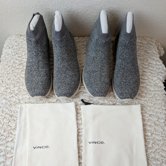 Vince Tyra Gray Sock Shoes - Brand New - Picture 2 of 8